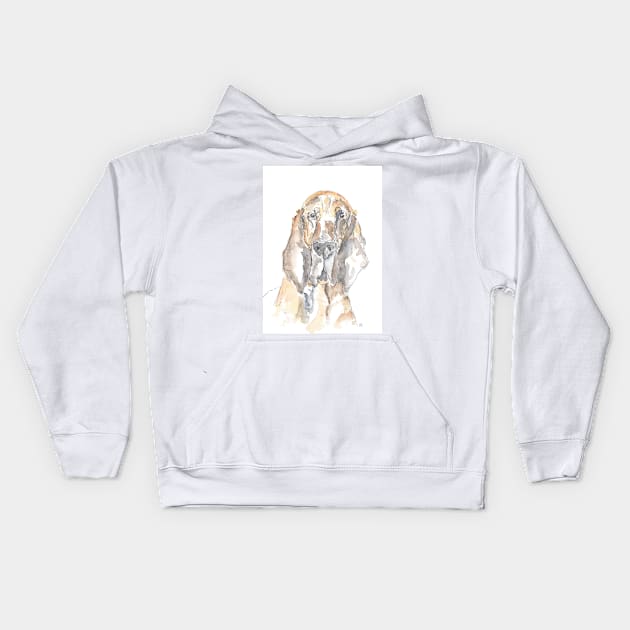 Bloodhound Kids Hoodie by DebTheZeb